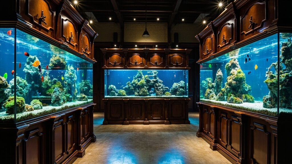 aquariums et meubles massifs