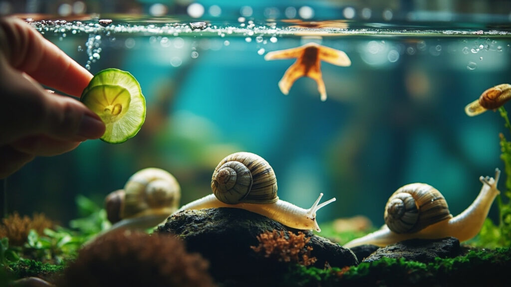Nourrir les escargots d'aquarium : guide pratique et conseils