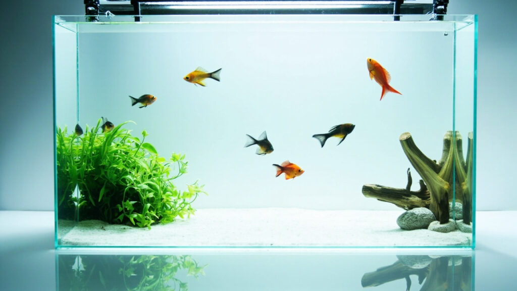 Avoir un aquarium sans sable ni gravier : avantages et limites